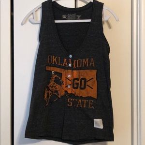 Retro Brand Tri-Blend Oklahoma State OSU Tank